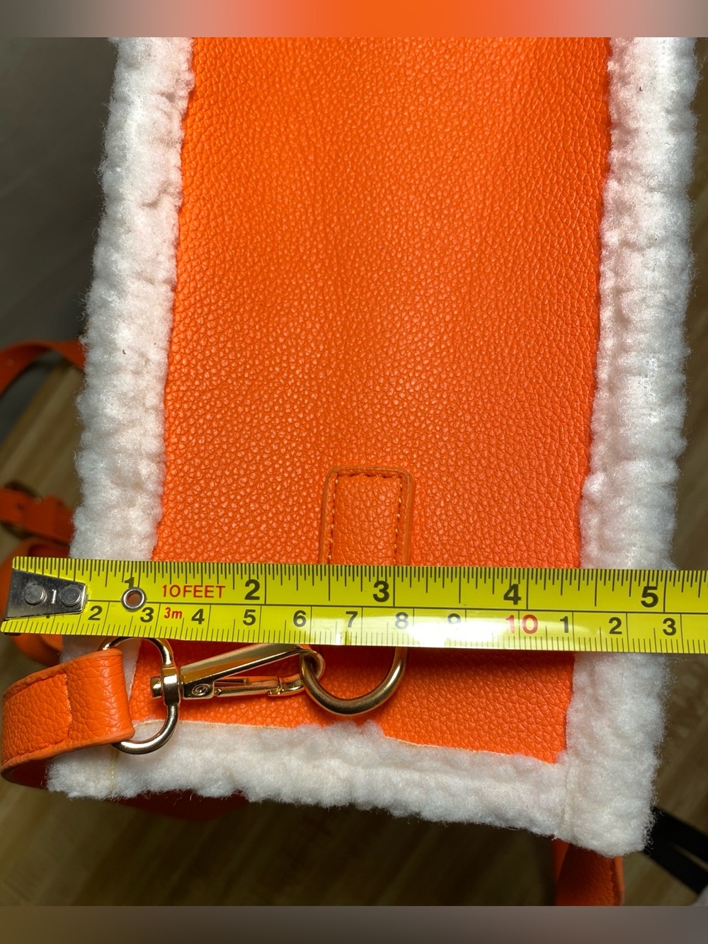 Marc Jacobs The Tote Bag “Teddy Trim Orange - Picture 13 of 15